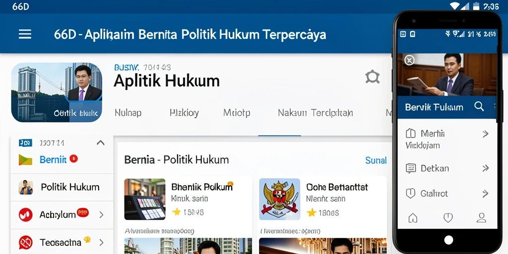 Antarmuka aplikasi 66D yang sederhana dan informatif.