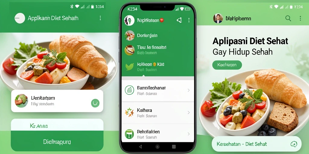 Antarmuka intuitif K234 membantu pengguna menjalani diet sehat.