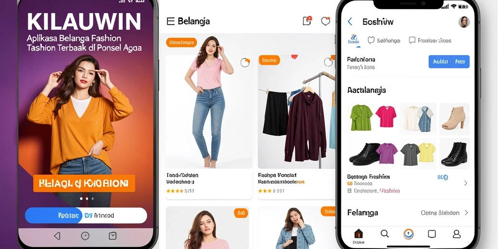 Tampilan utama KILAUWIN yang menampilkan koleksi fashion terbaru.