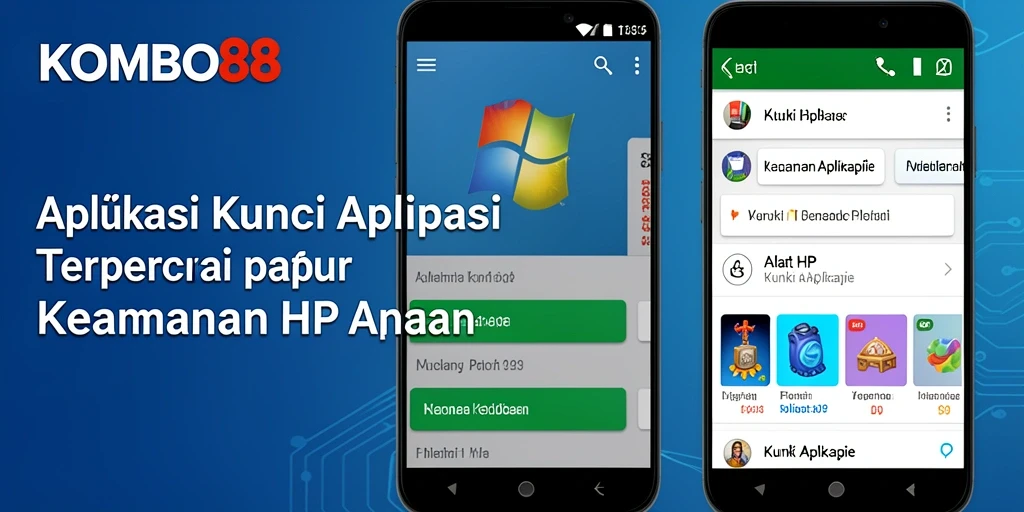 Antarmuka aplikasi KOMBO88 yang intuitif untuk penguncian aplikasi.