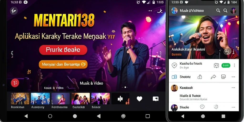 Tampilan antarmuka MENTARI138 yang intuitif dan menarik untuk pengguna karaoke.
