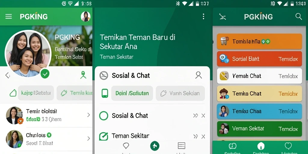Tampilan antarmuka PGKING yang ramah pengguna dan interaktif.