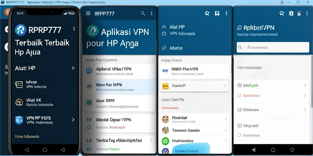 Antarmuka RPRP777 yang modern dan mudah digunakan.